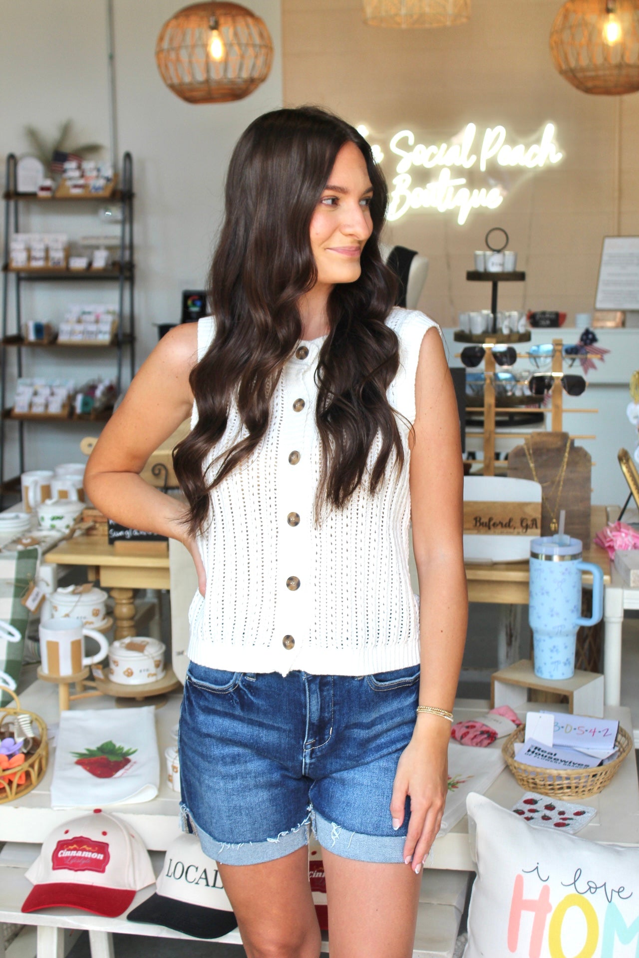 Miss America Vest White