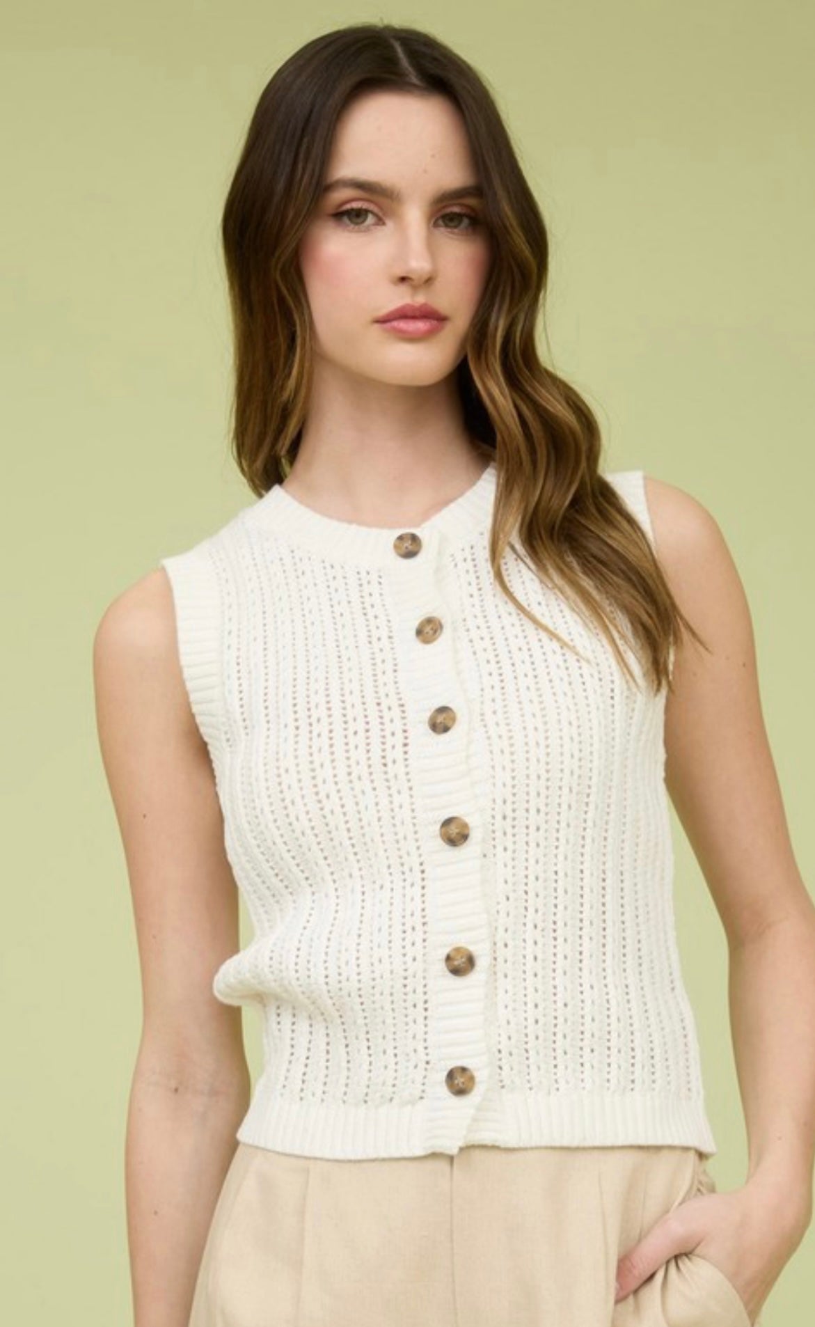 Miss America Vest White