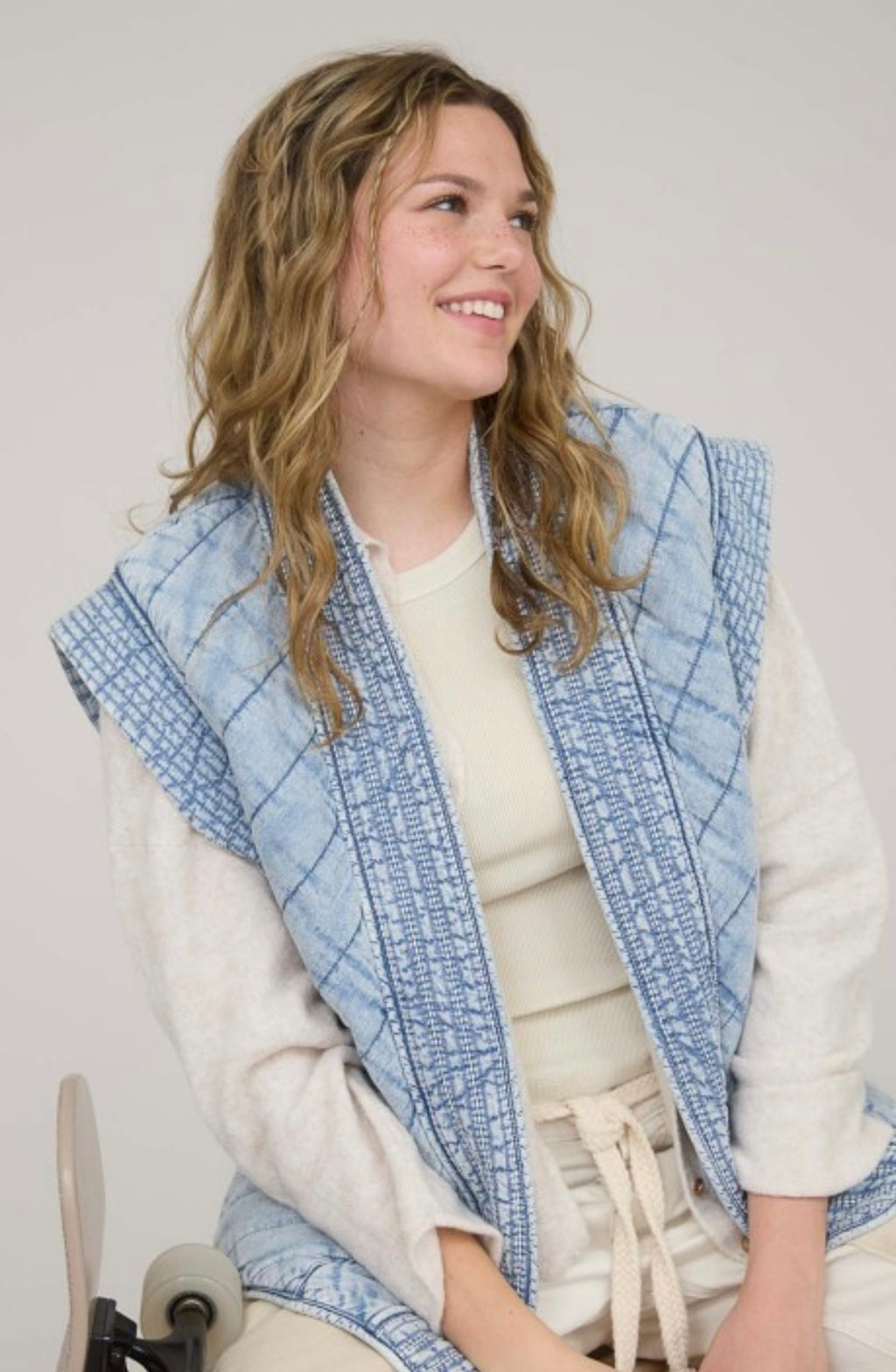 Quilted Shaw Vest