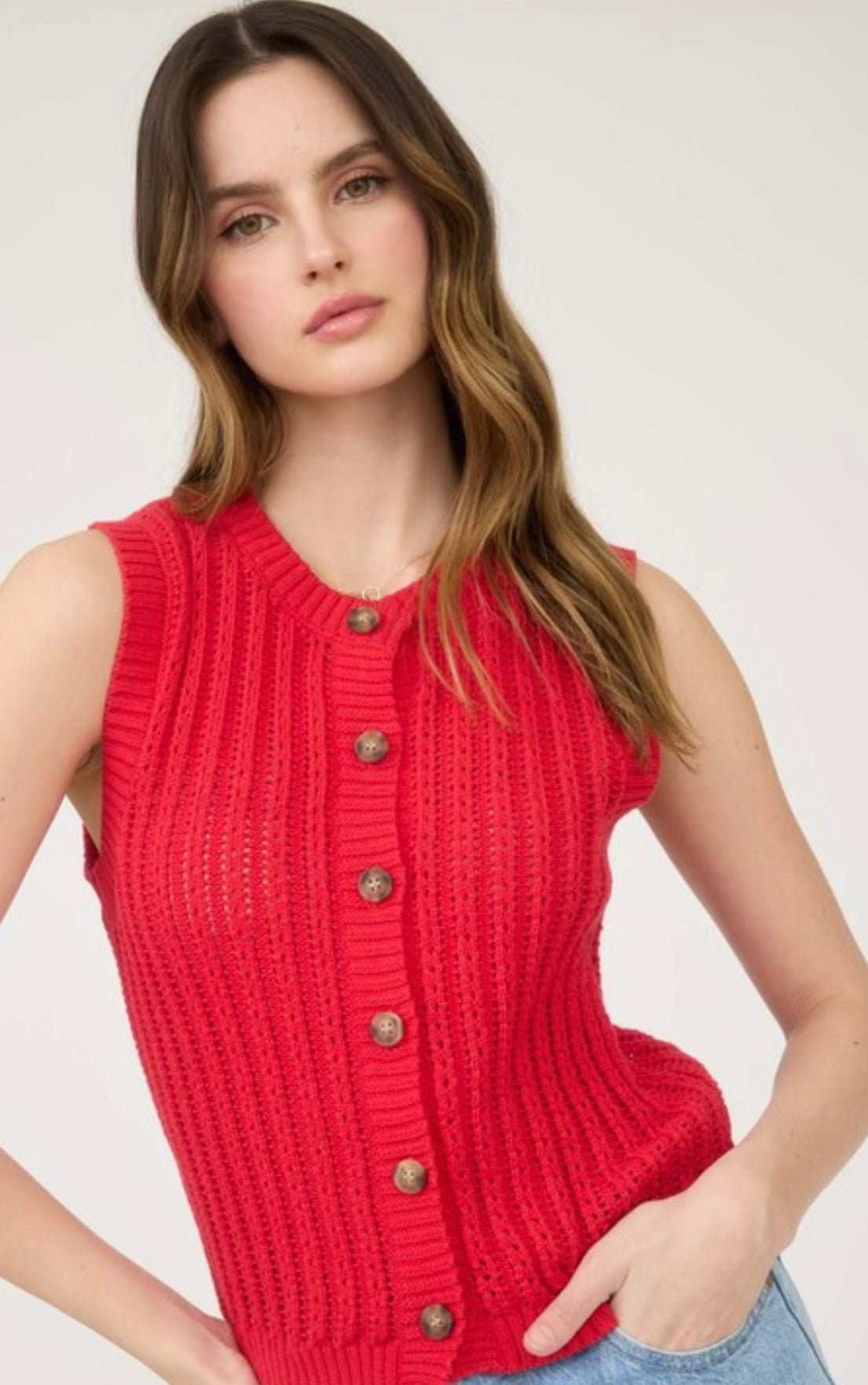 Miss America Vest Red