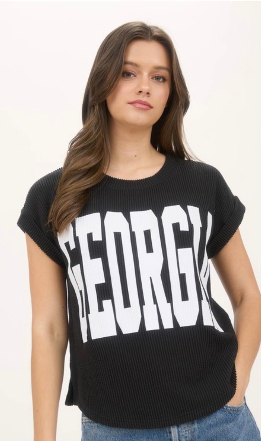 Georgia Ribbed Tee