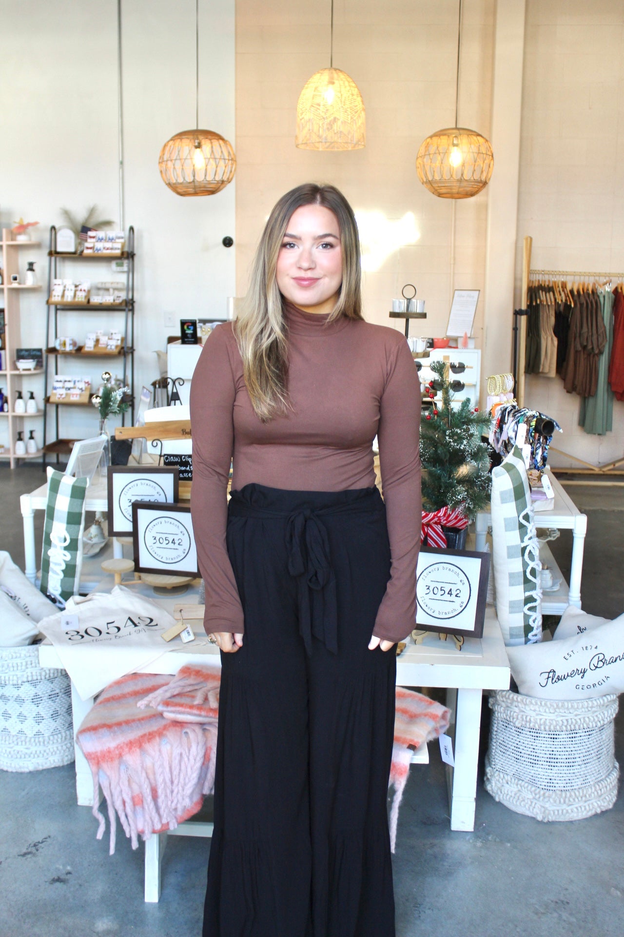 Mockneck Bodysuit Brown