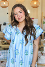 Harbor Blues Mini Dress
