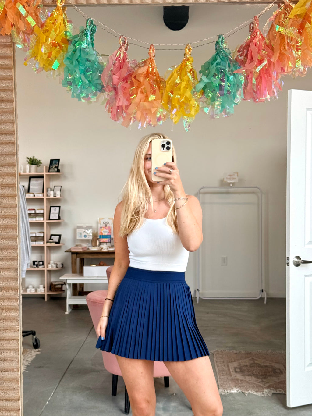 Amanda Mini Skirt Navy