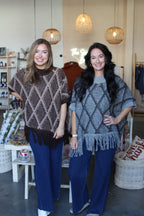 Fall Frenzy Poncho Grey