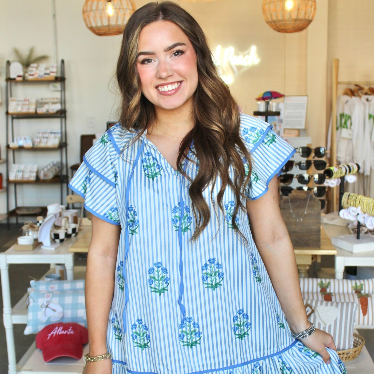 Harbor Blues Mini Dress