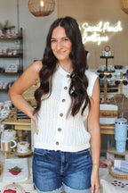 Miss America Vest White