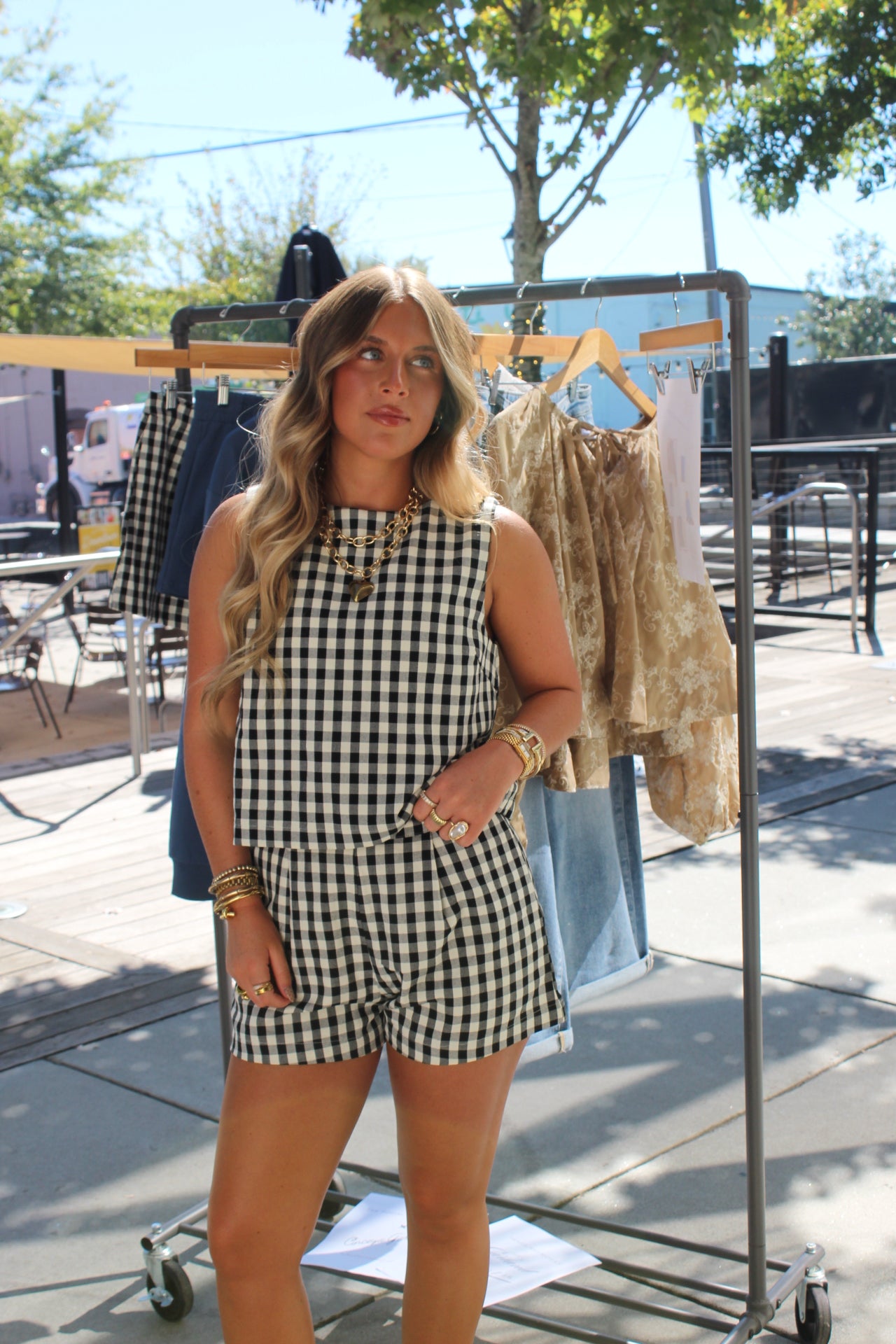 Cinceya Gingham Top