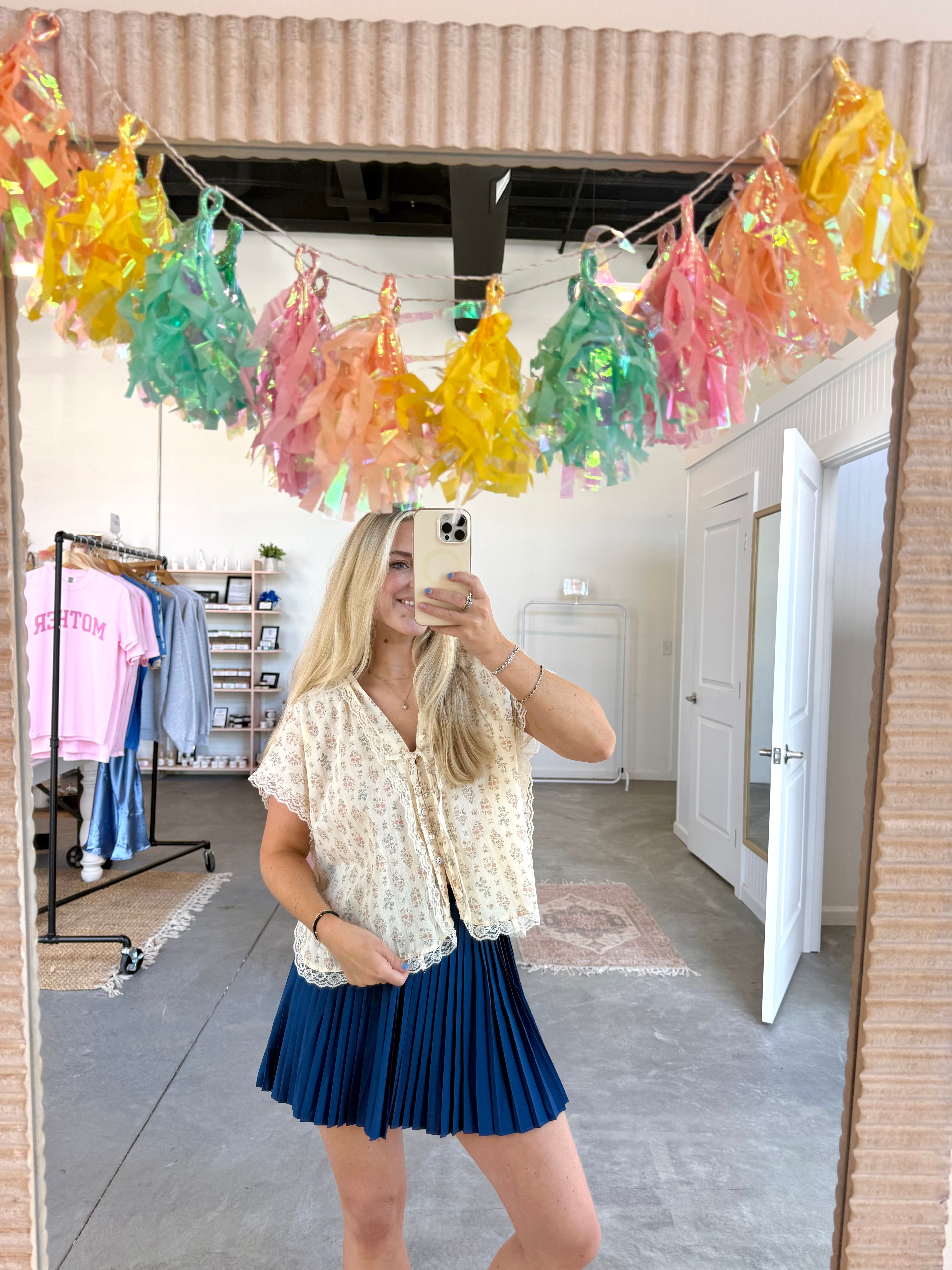 Romantic Stroll Blouse Peach