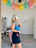 SPANX Linen Short Navy