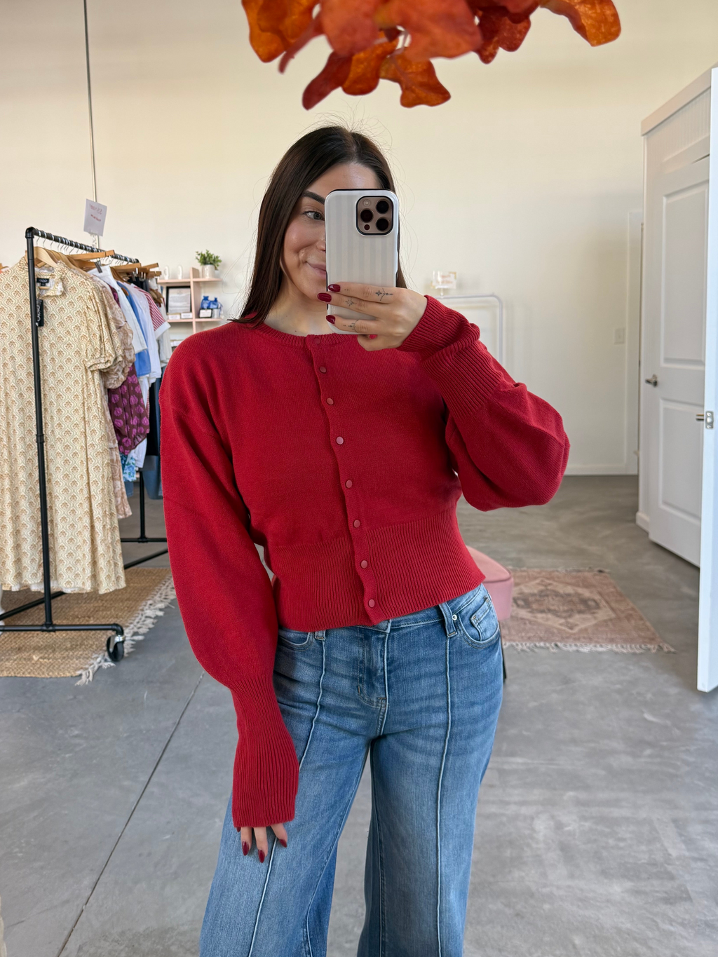 Avery Cardigan - Red