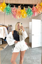 Polka Dot Flare Shorts