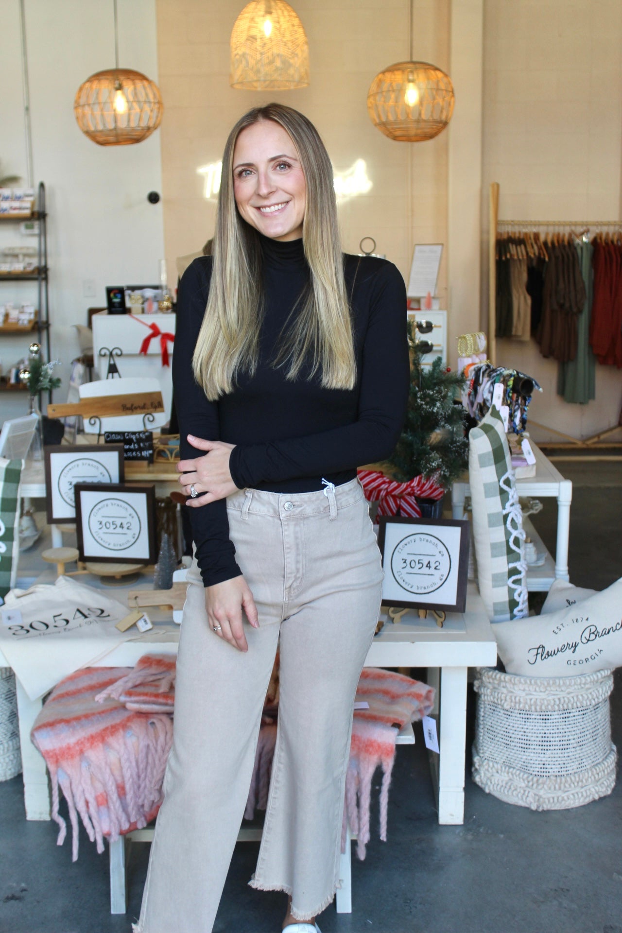 Mockneck Bodysuit Black