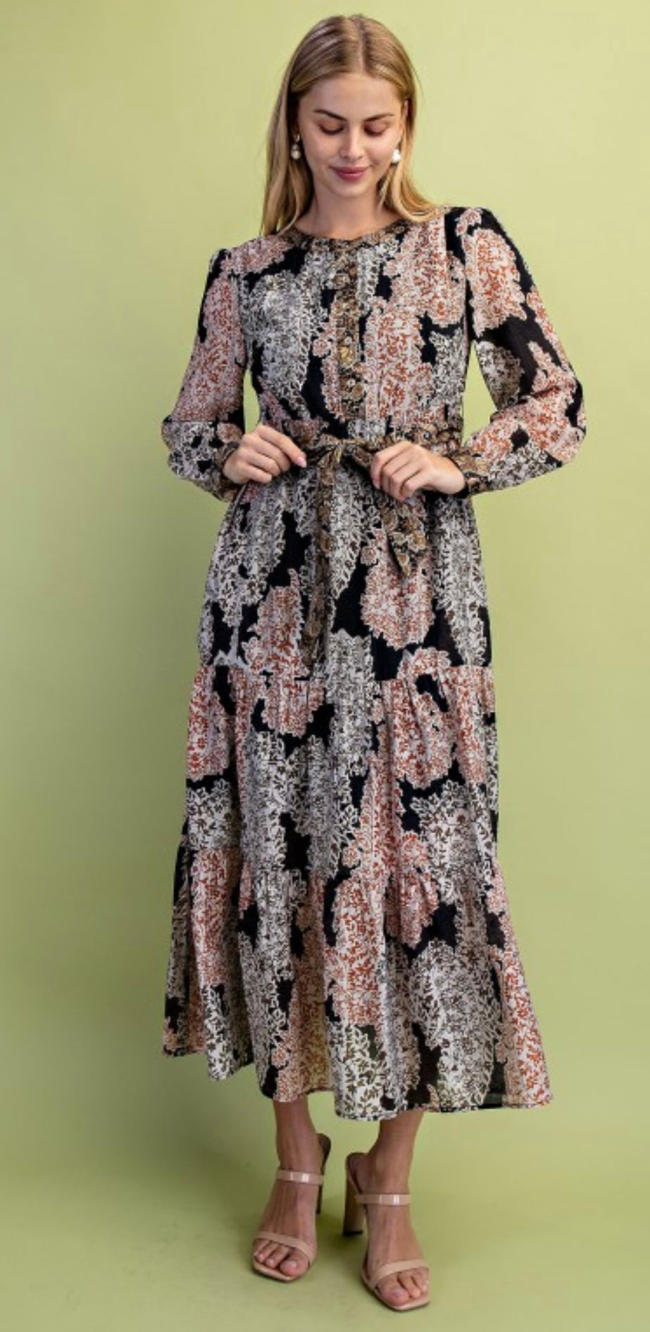 Scrapbook Floral Midi