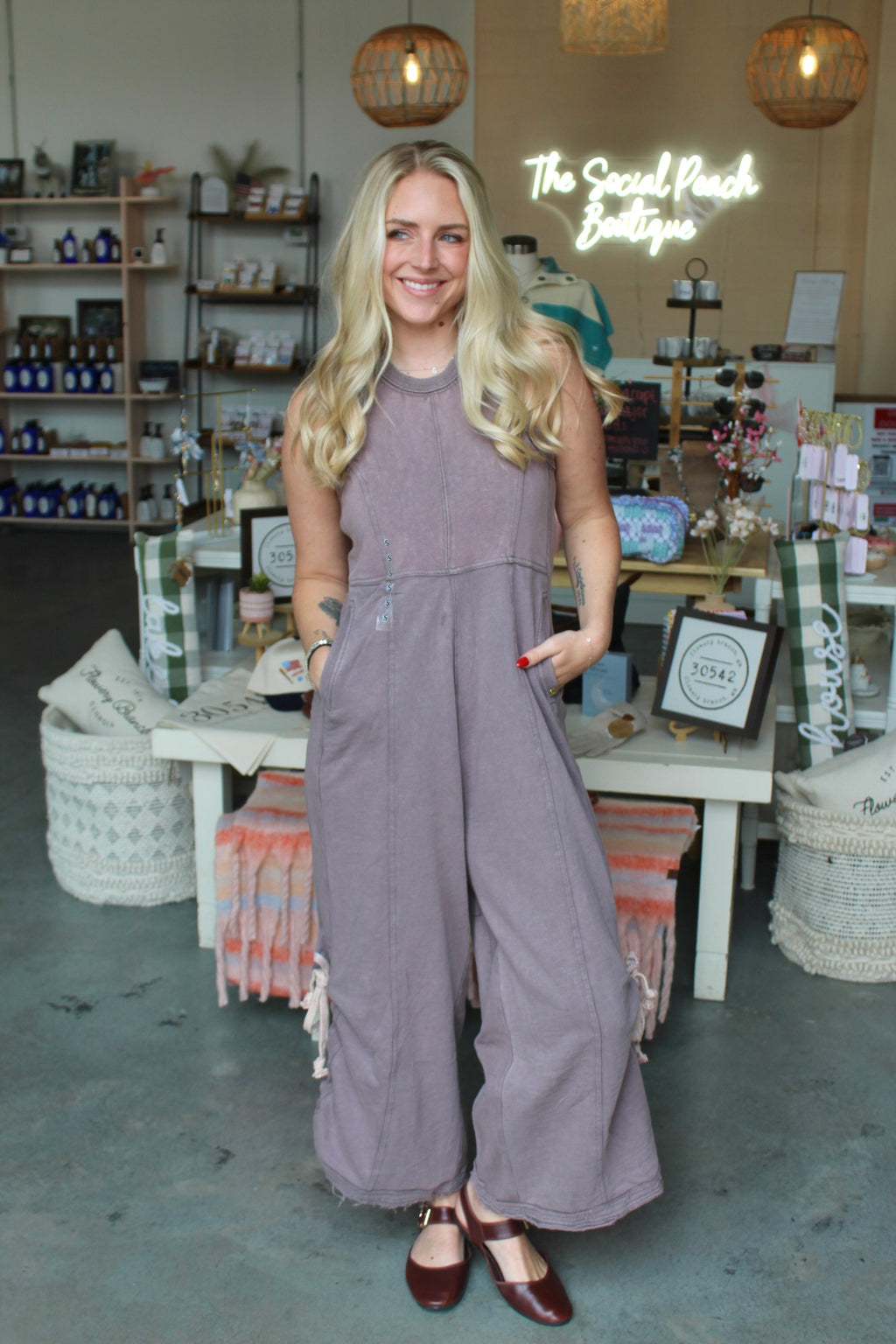 On The Run Jumpsuit Grey