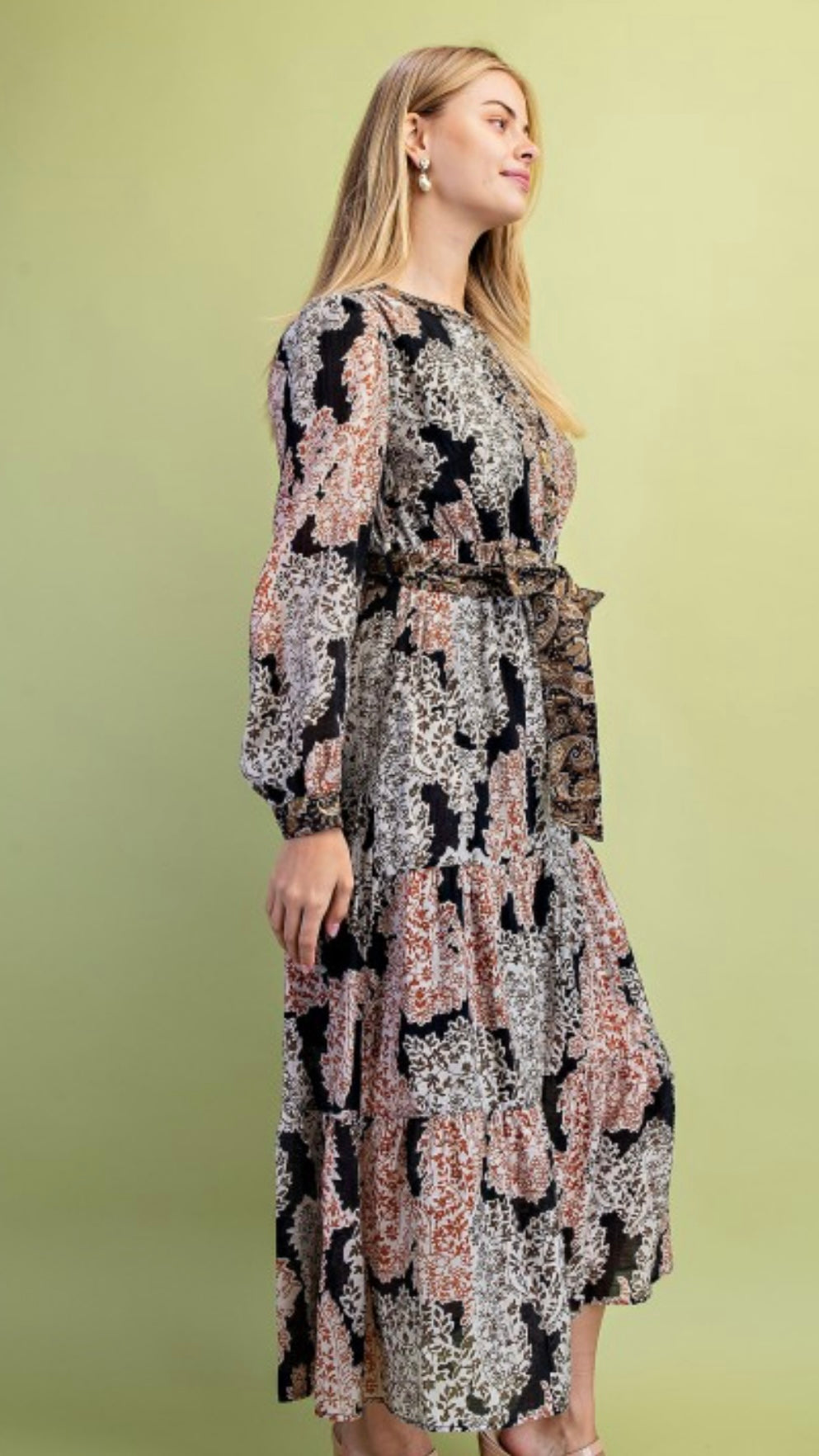 Scrapbook Floral Midi