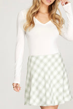 Autumn Date Skirt Sage