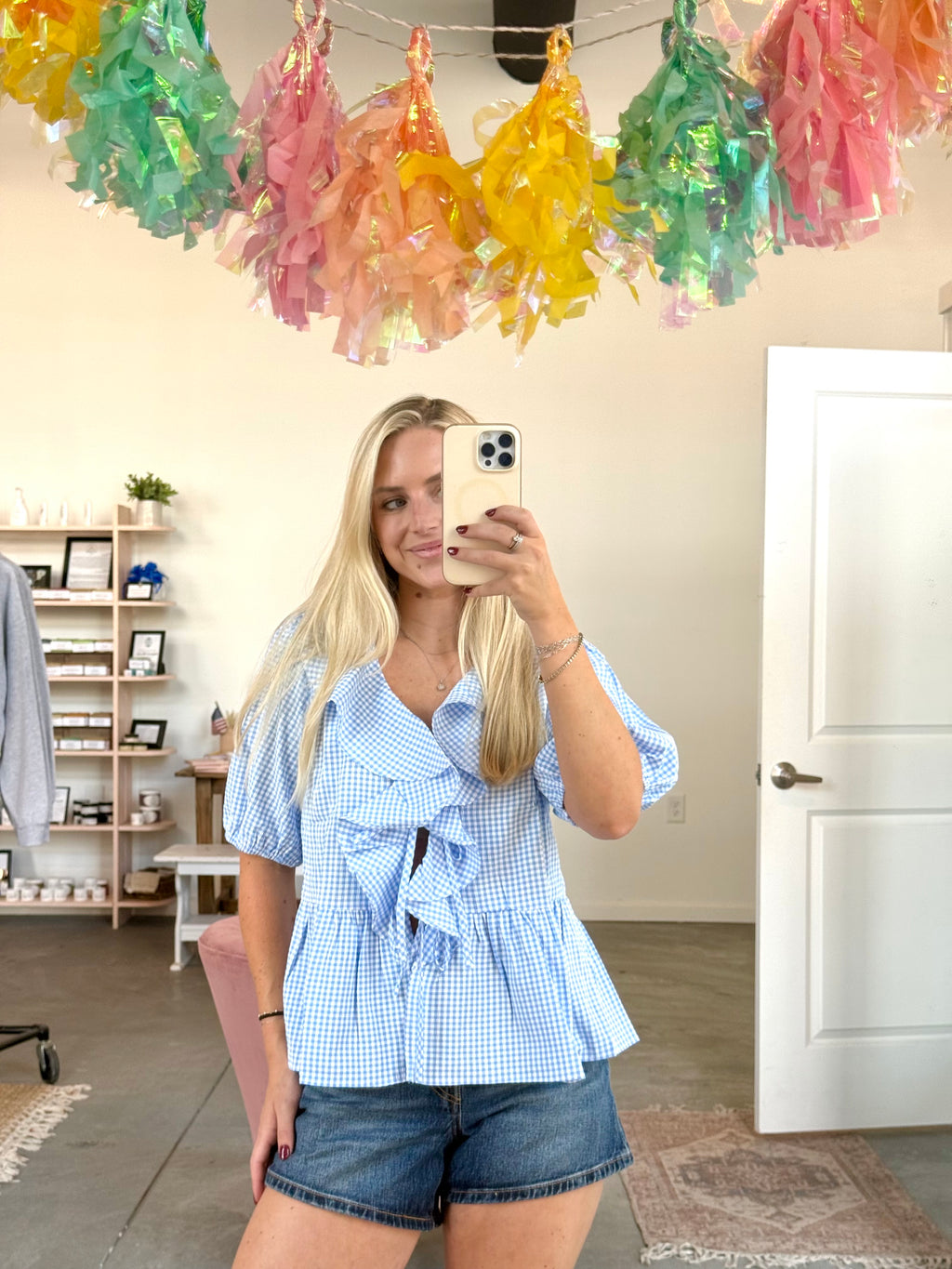 Let’s Brunch Blouse Lt Blue