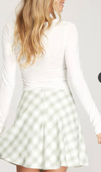 Autumn Date Skirt Sage