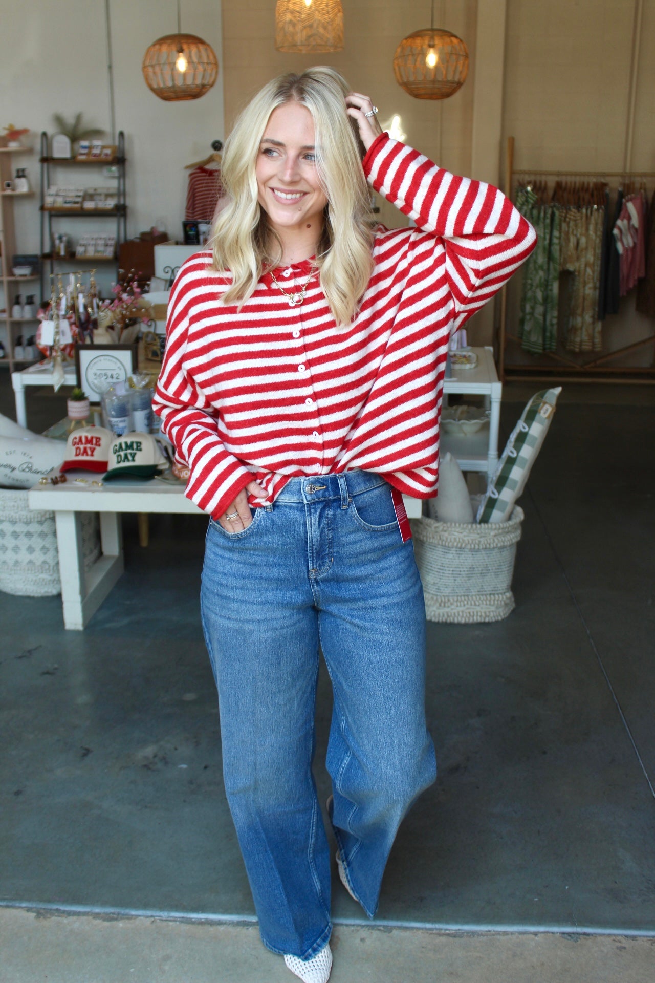 Sunset Chaser Cardigan Red