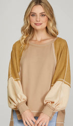 Janelle Top Taupe