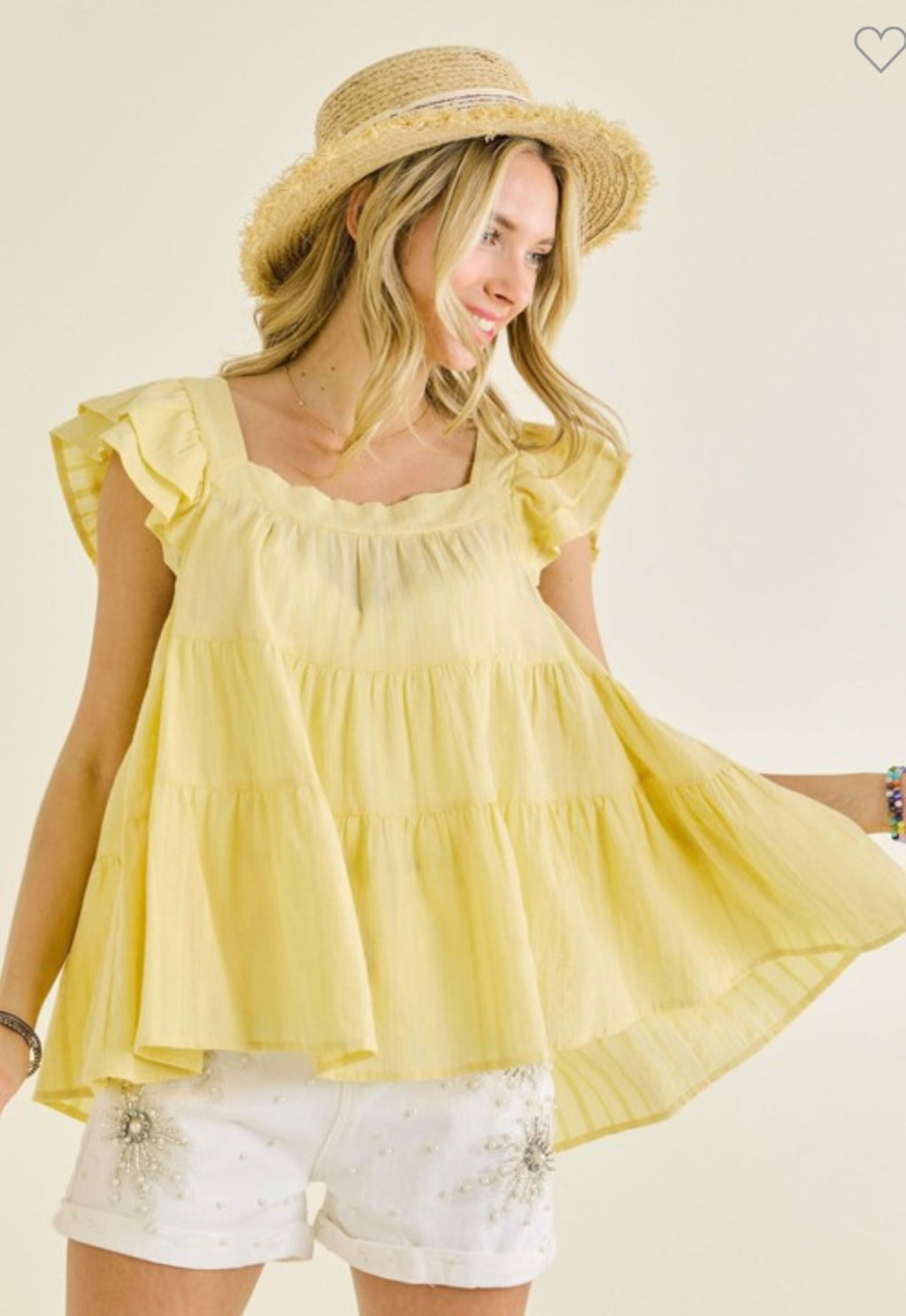 Brunch Babe Top Yellow