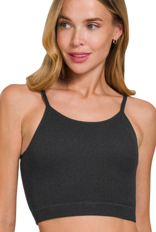 Everyday Ribbed Top Black