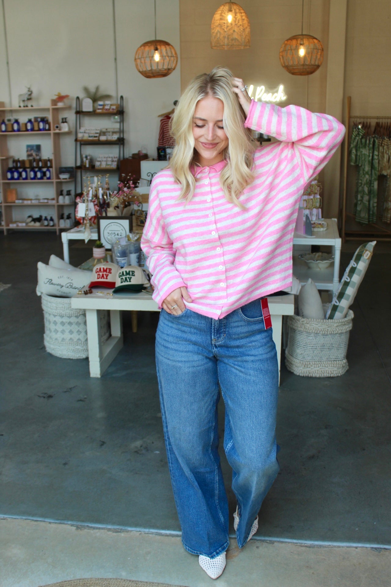 Sunset Chaser Cardigan Pink