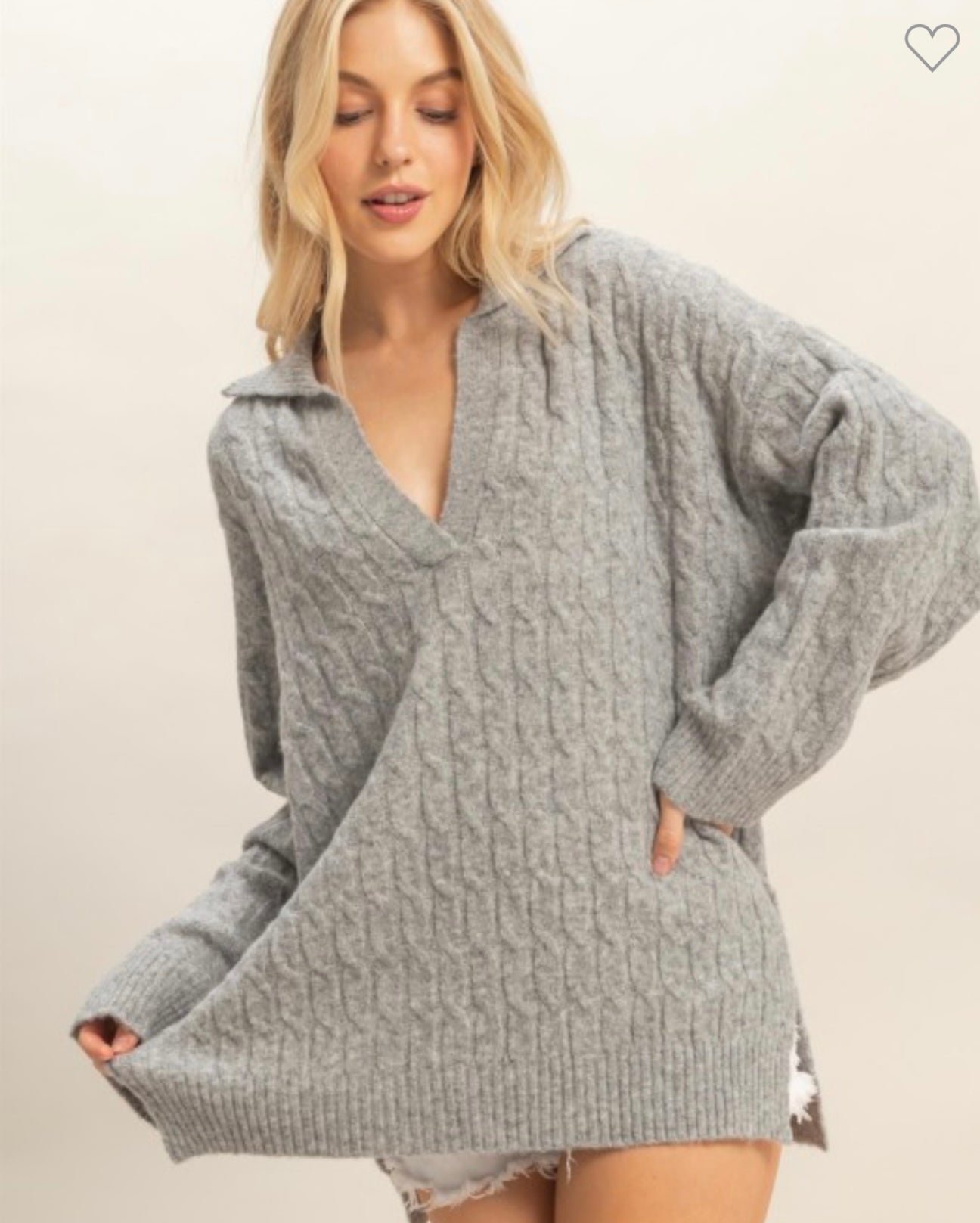 Cozy Nights Sweater Gray