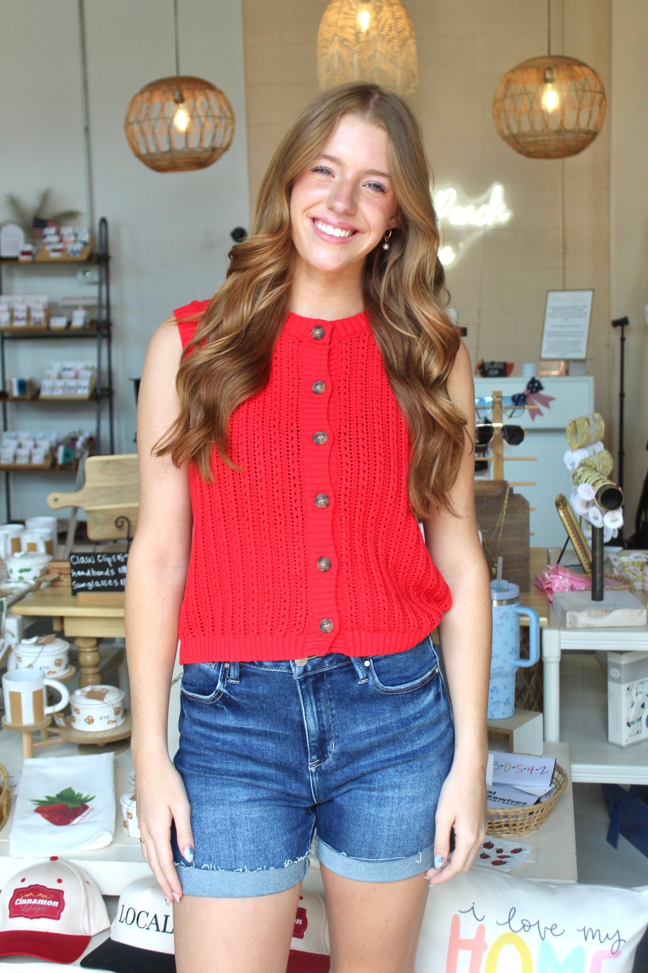 Miss America Vest Red