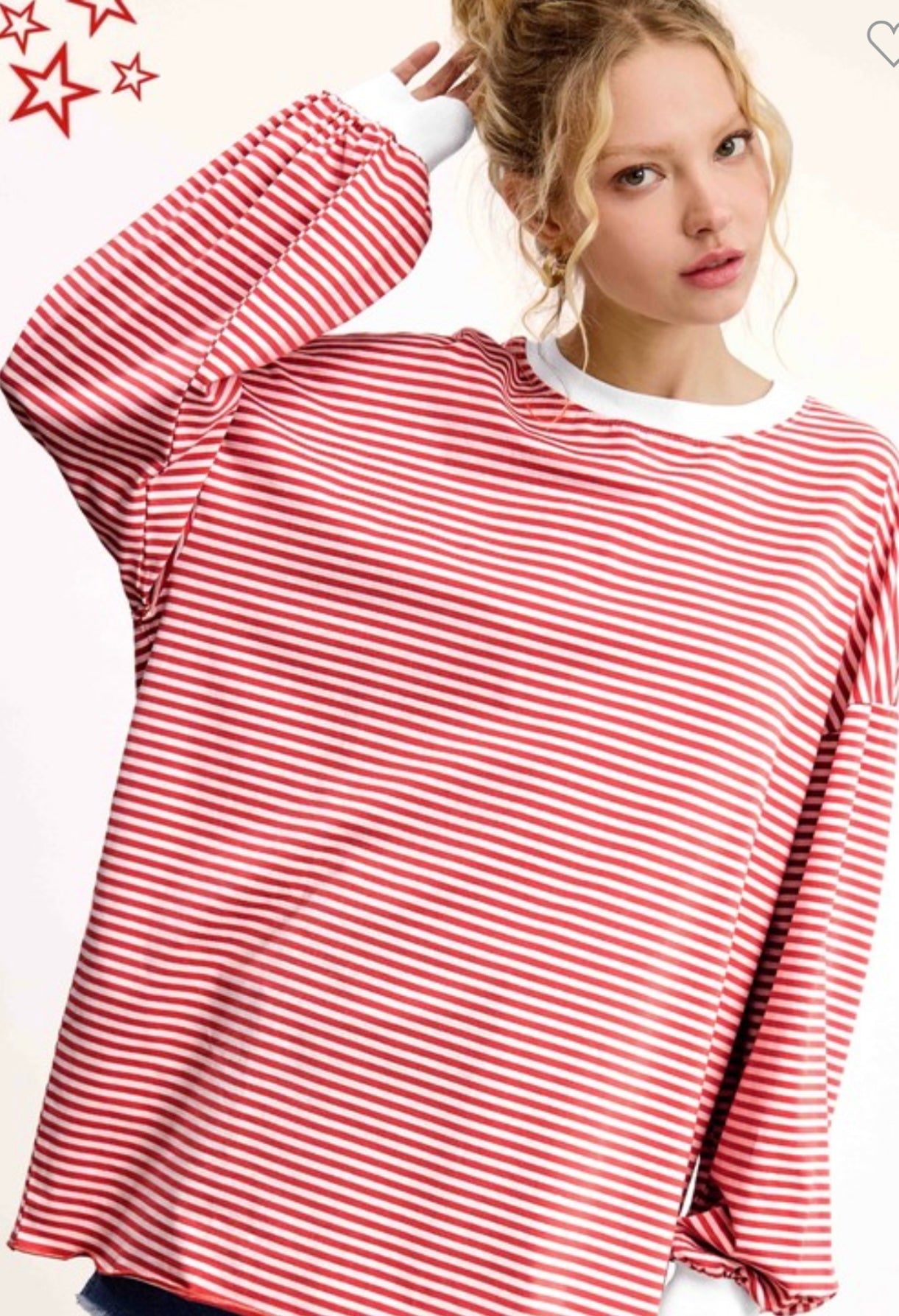 CandyCane Lane Top Red