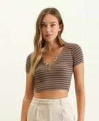 Coffee Run Henley Top