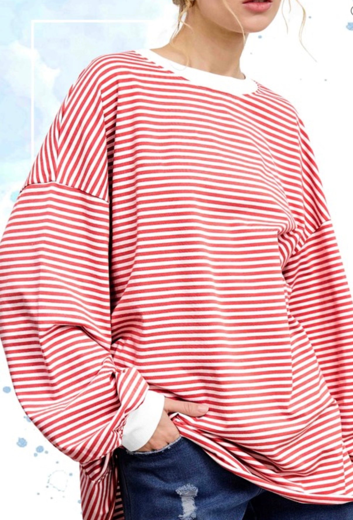 CandyCane Lane Top Red