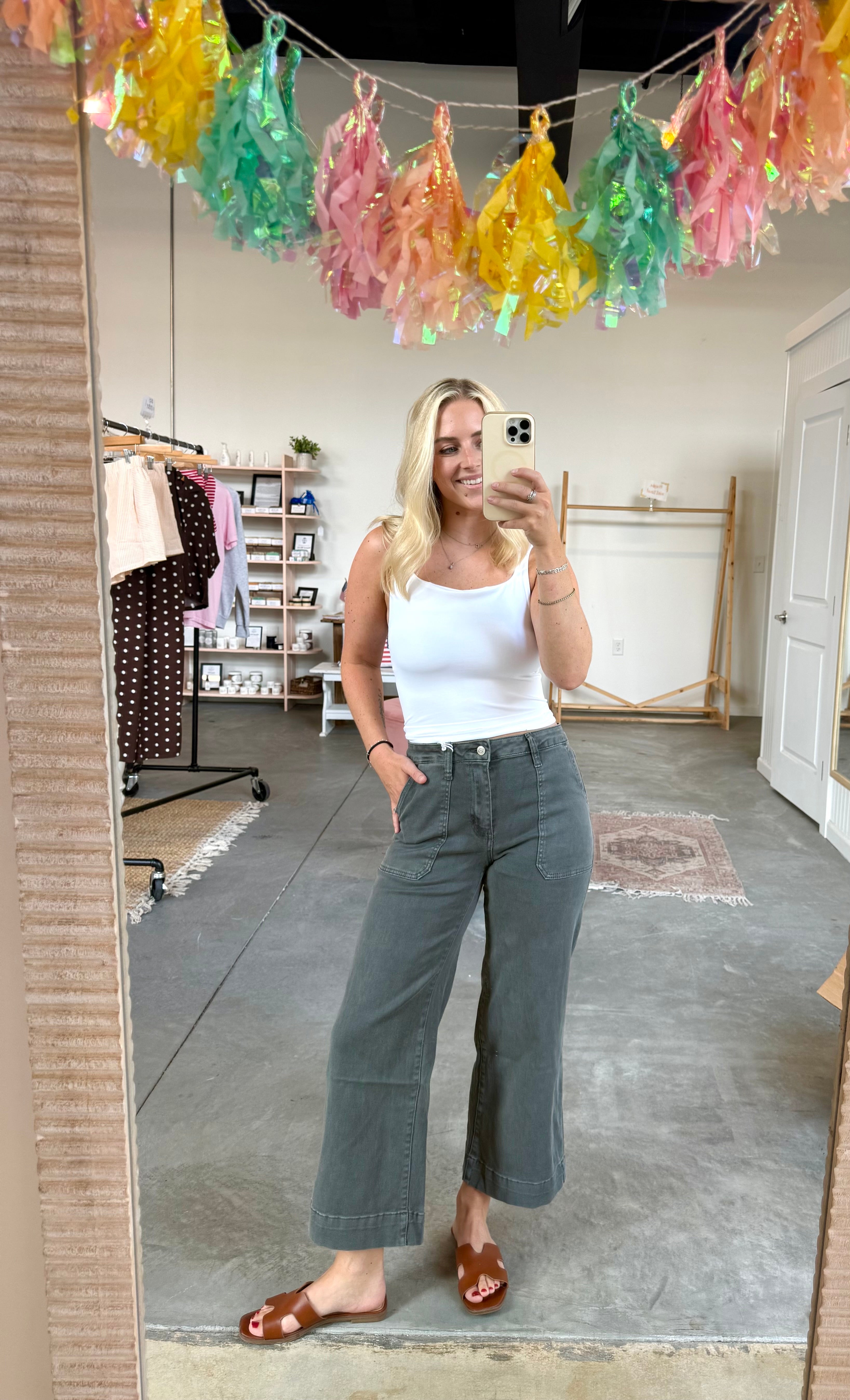 Black Denim Pants