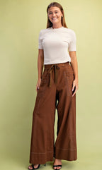 Emily Linen Walnut Pants