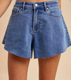 Bella Wide Leg Denim Shorts Denim