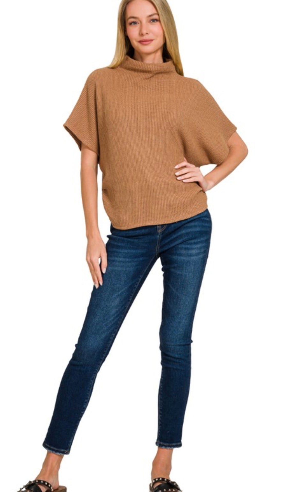 Fall Mornings Mock Neck