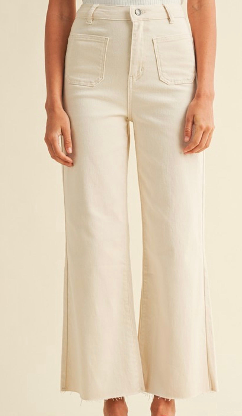 Harper Oatmeal Wide Leg Pants