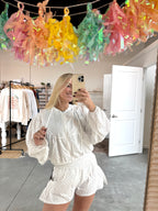 Polka Dot Flare Shorts