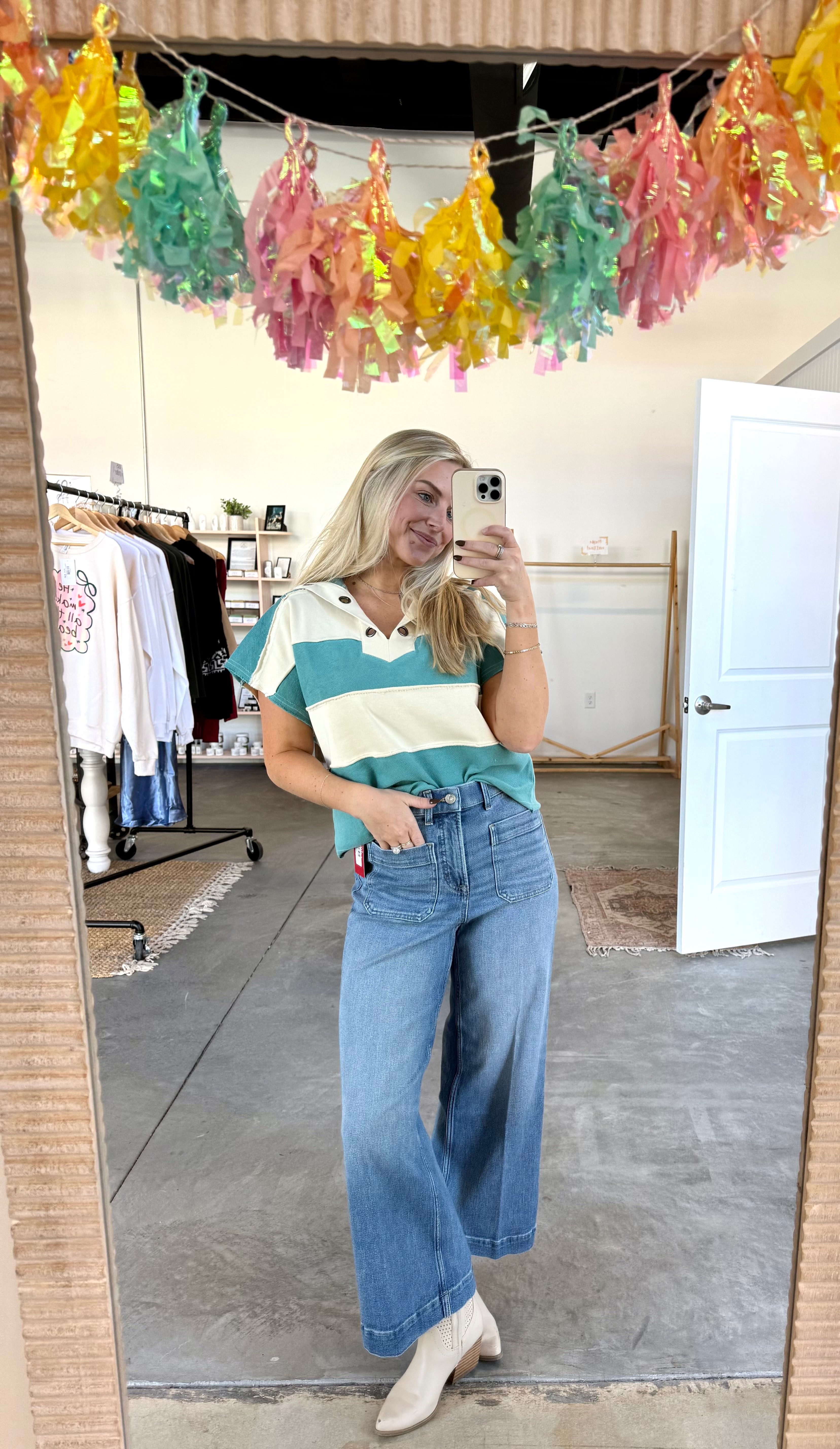 SPANXshape Wide Leg Jeans