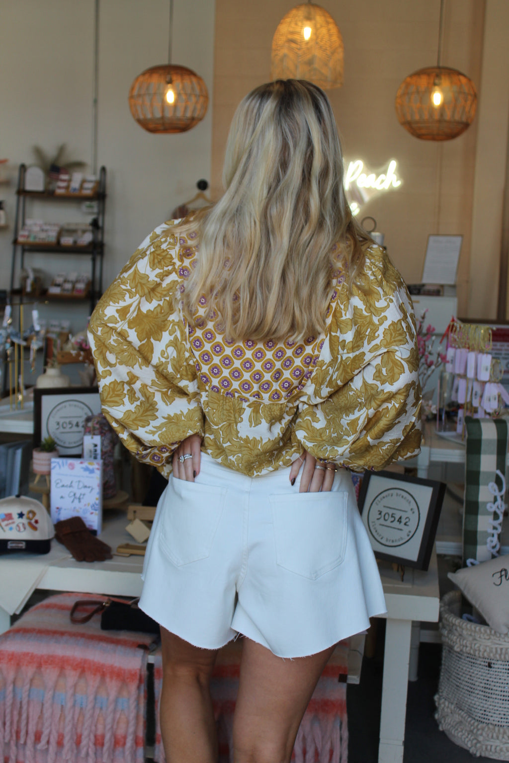 Bella Wide Leg Denim Shorts White