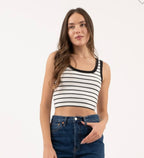 Ribbed Stripe Tank