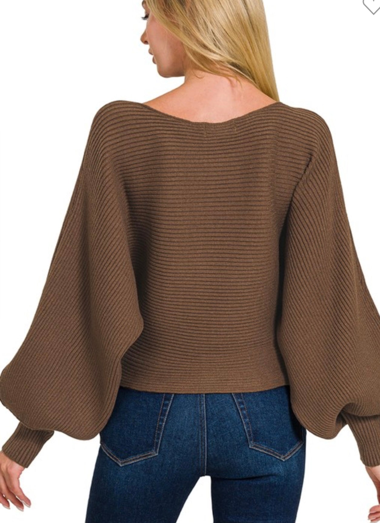Cold Nights Sweater Brown