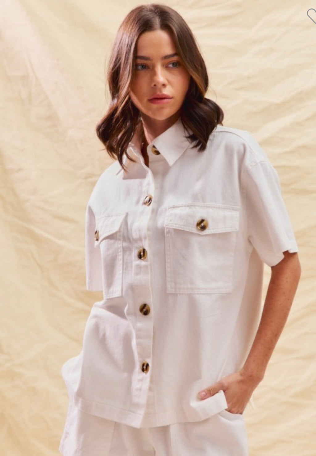 Flirty Feeling Top White