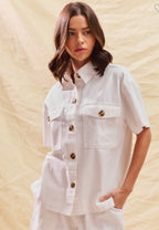 Flirty Feeling Top White