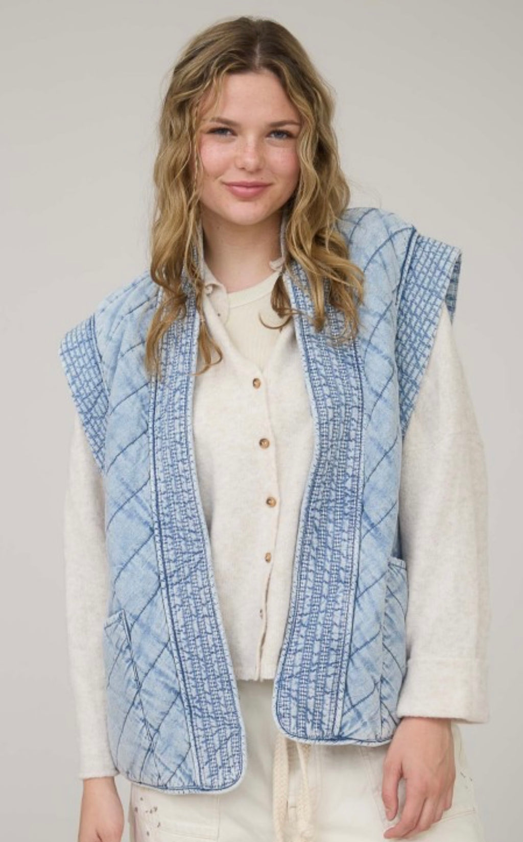 Quilted Shaw Vest