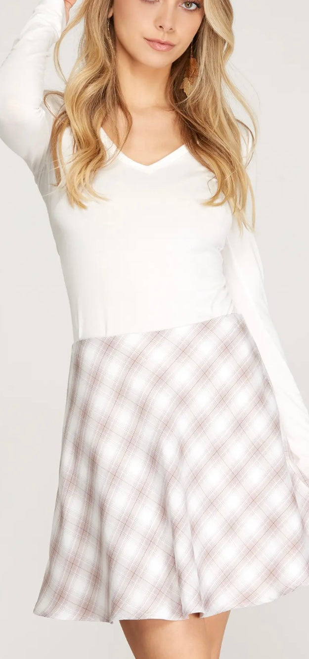 Autumn Date Skirt Mocha