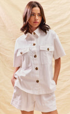 Flirty Feeling Top White