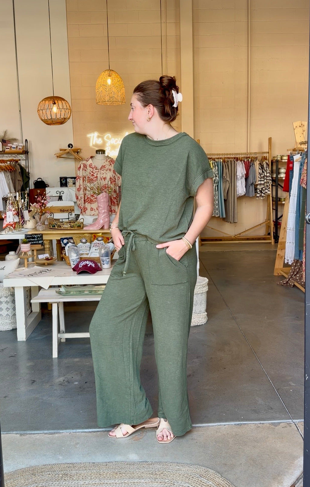 Maci Top Olive