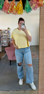 Easy Going Top Yellow